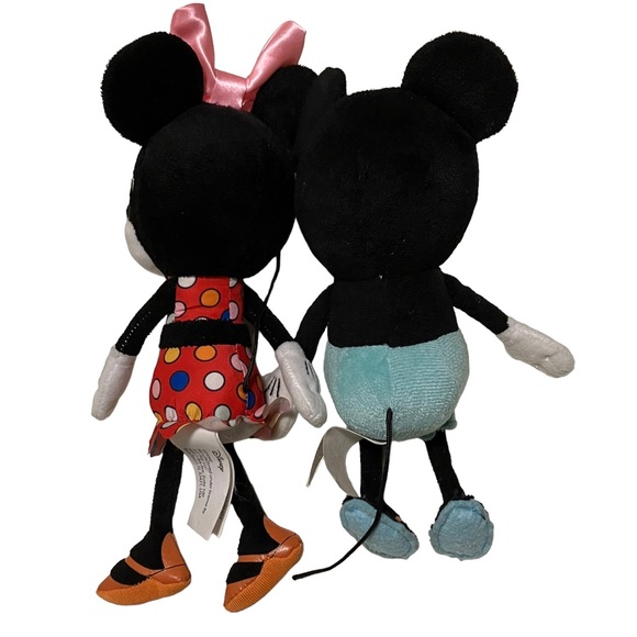 Disney Summer Mickey & Minnie Sunglasses & Bathing Suit 10" Plush Lot of 2 - Picture 5 of 7
